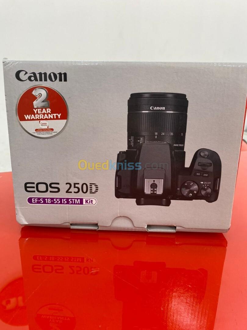 Canon EOS 250D Noir + Objectif EF-S 18-55 mm f/4-5.6 IS STM