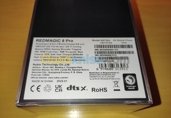 Nubia Red magic 8 pro plus 512/16