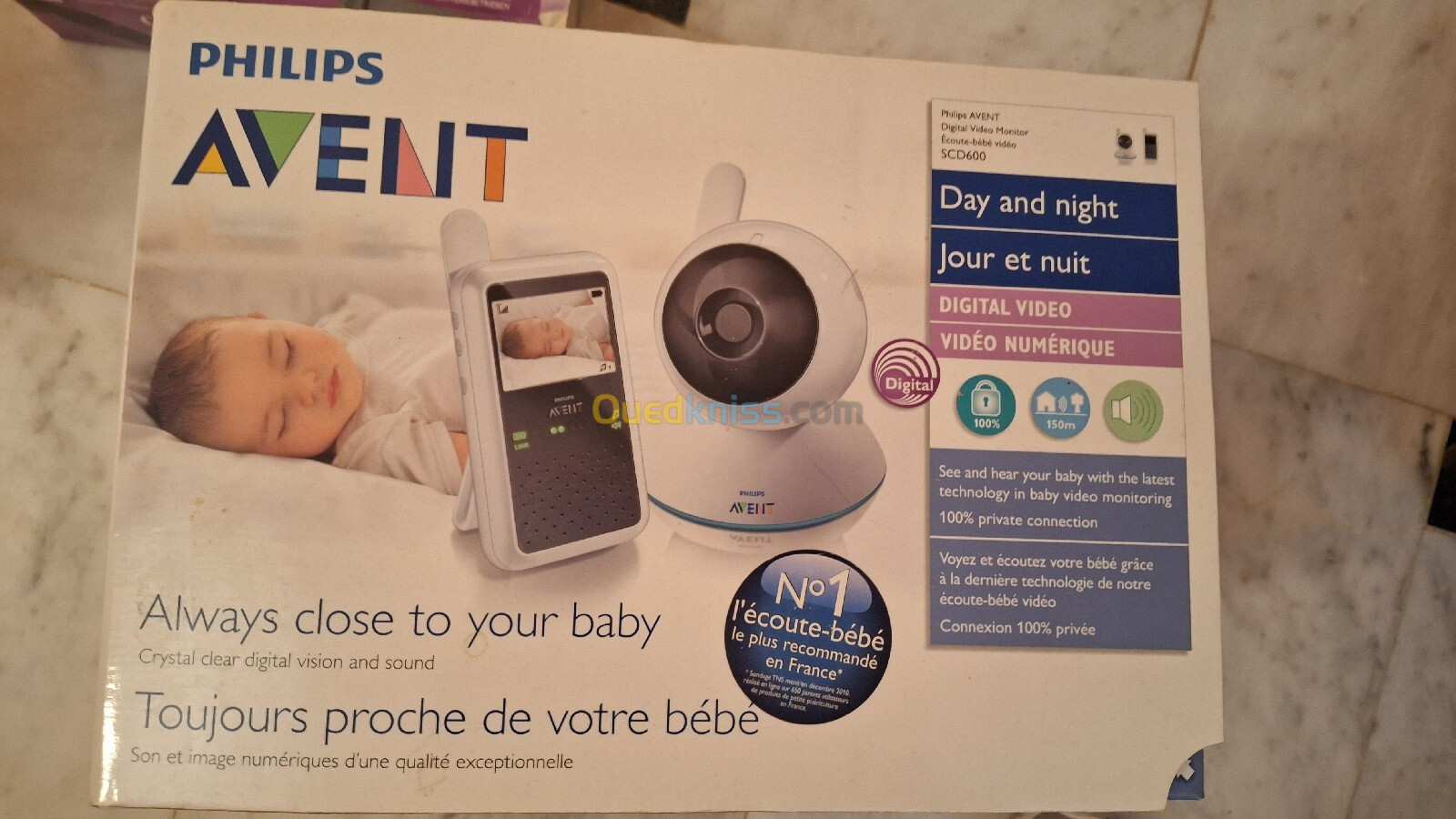 Camera vidéo surveillance bébé avent phillips 