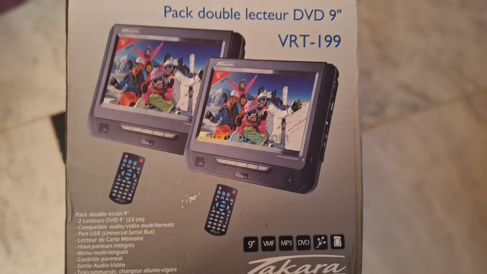 Lecteur dvd double pour voitur