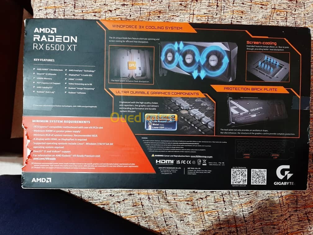 Gigabyte radeon rx 6500 xt 3 ventilateur