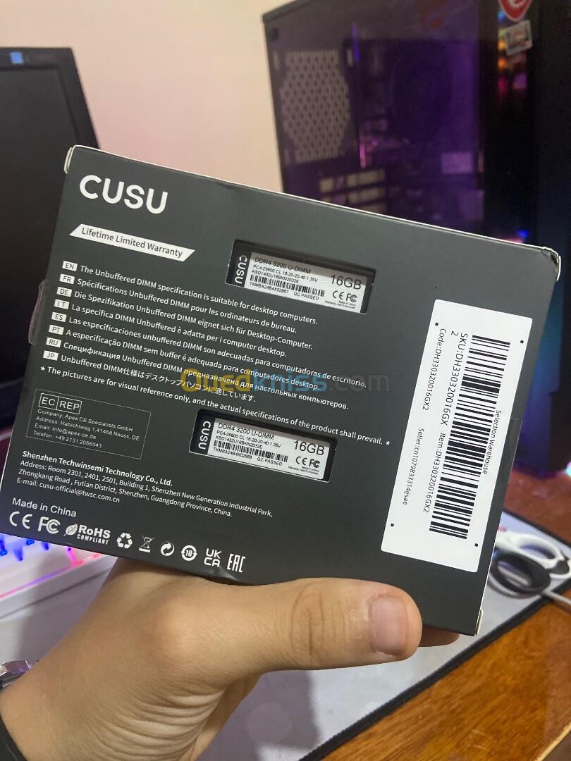 cusu 32gb(16x2) ddr4 3200mhz