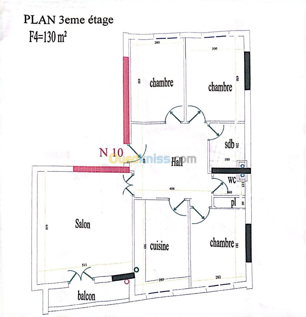 Vente Appartement F4 Alger Dar el beida