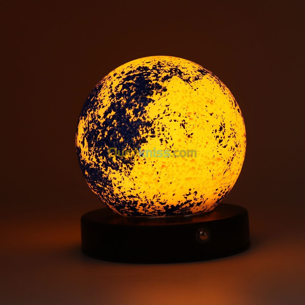       Moon Lamp 3D Printed LED Night Light, Dimmable, USB Rechargeable