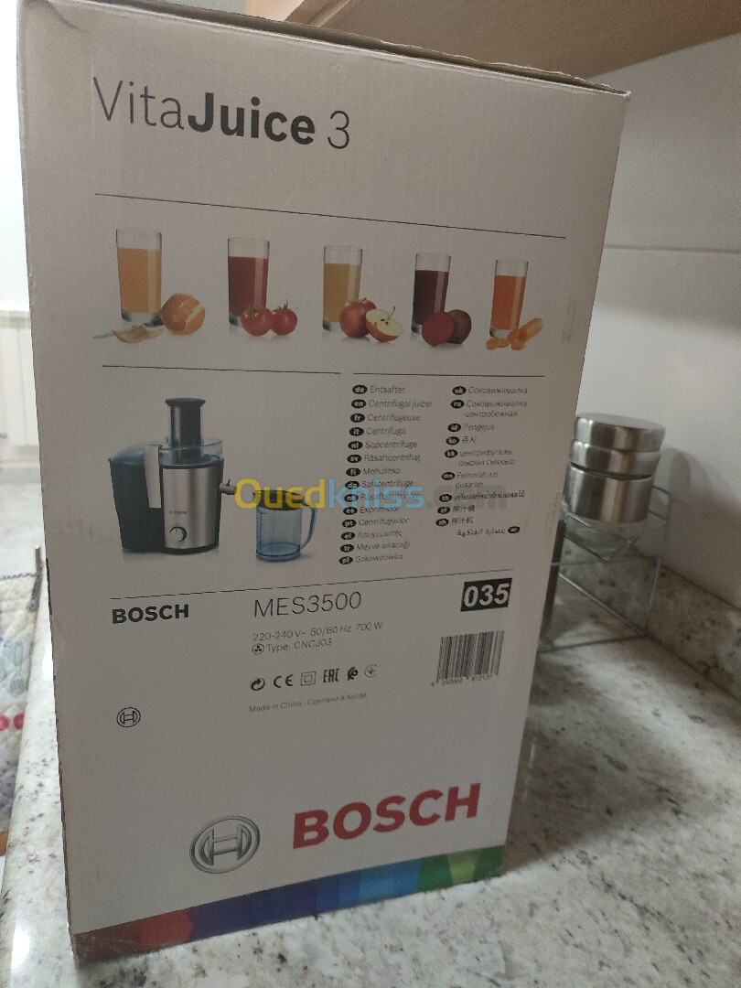 Extracteur de jus centrifugeuse bosch