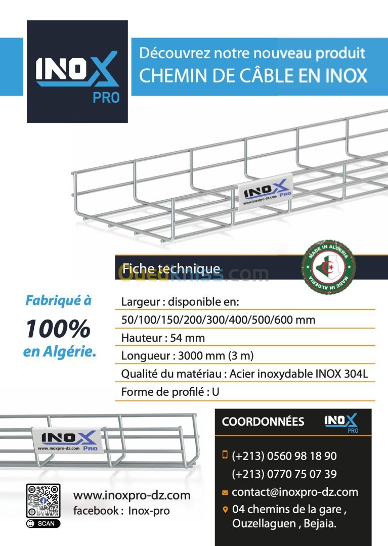 Chemin De Cable En INOX / Cablofil En Inox 