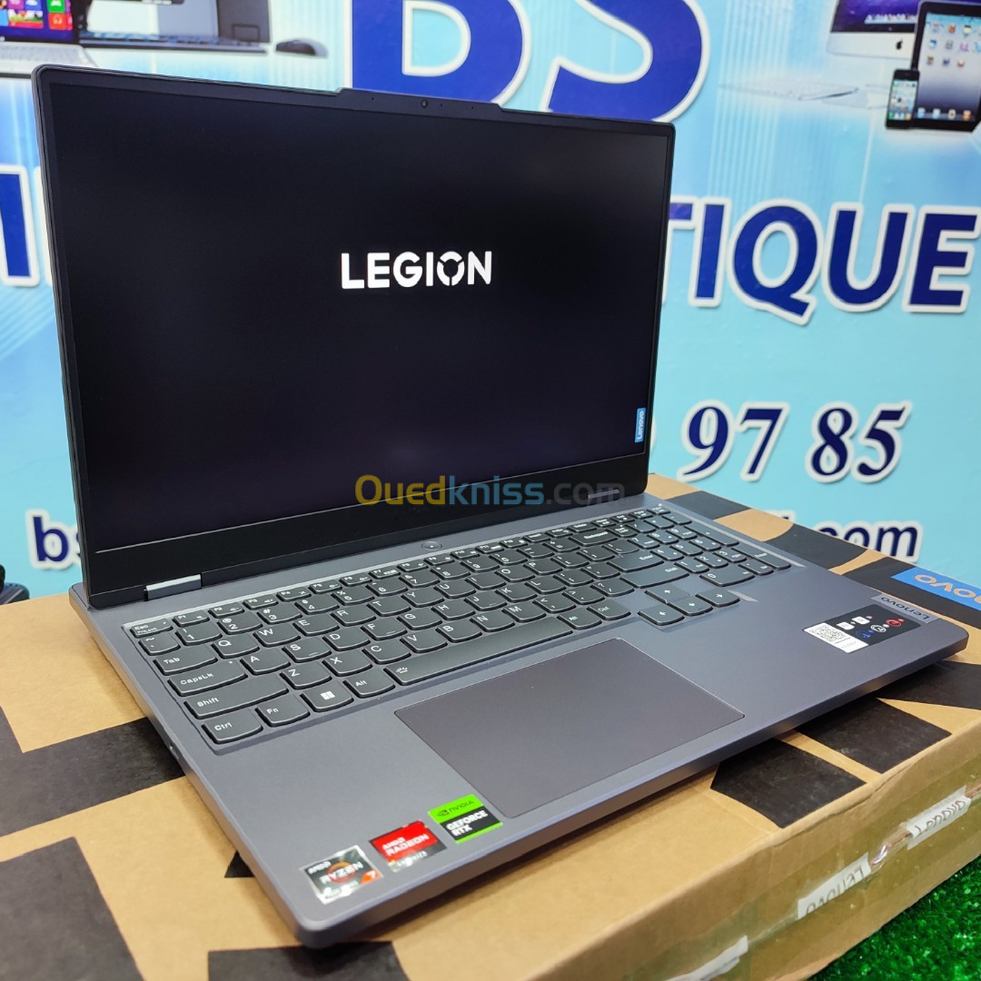 Lenovo Legion 5 RYZEN 7 7735H 16GO RAM 512 SSD 15.6 2K 165Hz RTX 4060 08GO GDDR6 JAMAIS UTILISÉ 