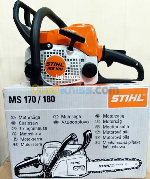 Scie à chaîne- Tronçonneuse thermiqueمنشار حطب  STIHL MS180 40cm  made in Germany 