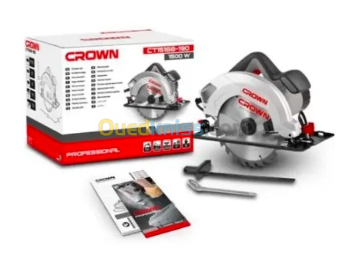 Scie circulaire 190 mm 1500 W CT15188  CROWN