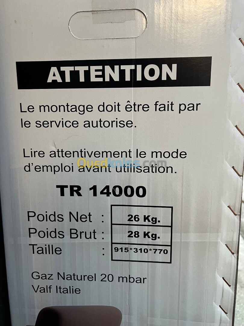 Chauffage à gaz naturel 10,12,14kw AUER 3 ans !