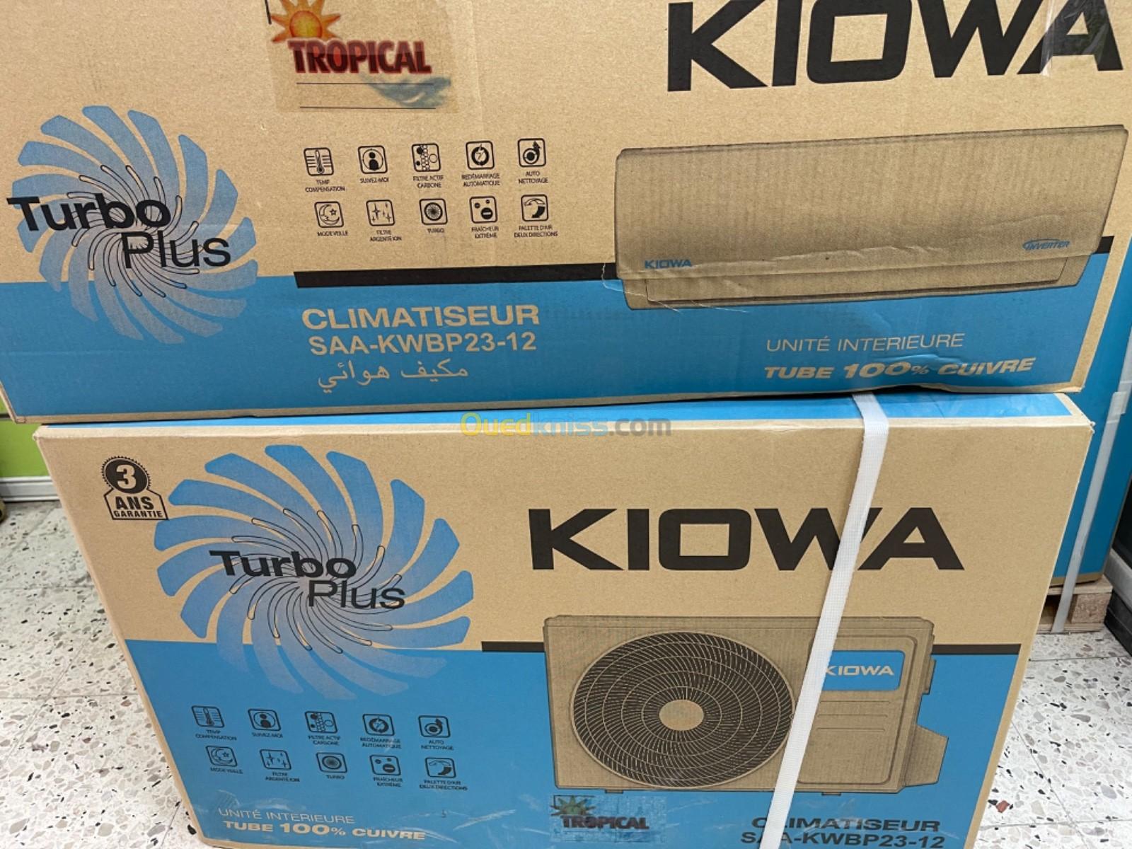Climatiseur 12/18/24 btu KIOWA tropical inverter