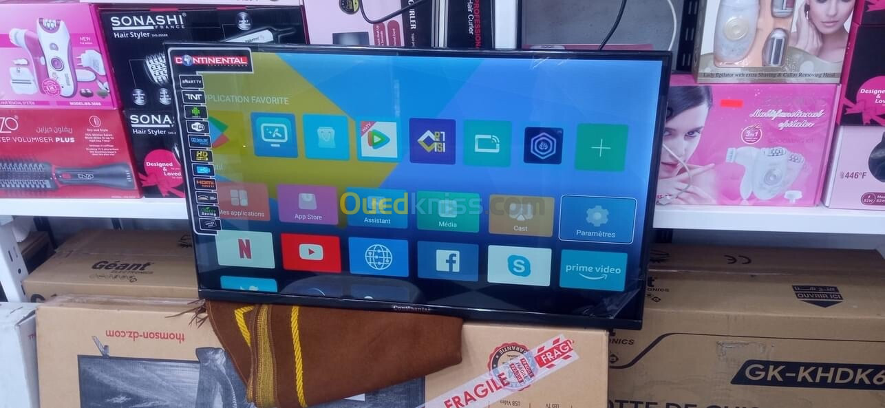 Promo TV CONTINENTAL 32 pouces android 13 smart 23000 da