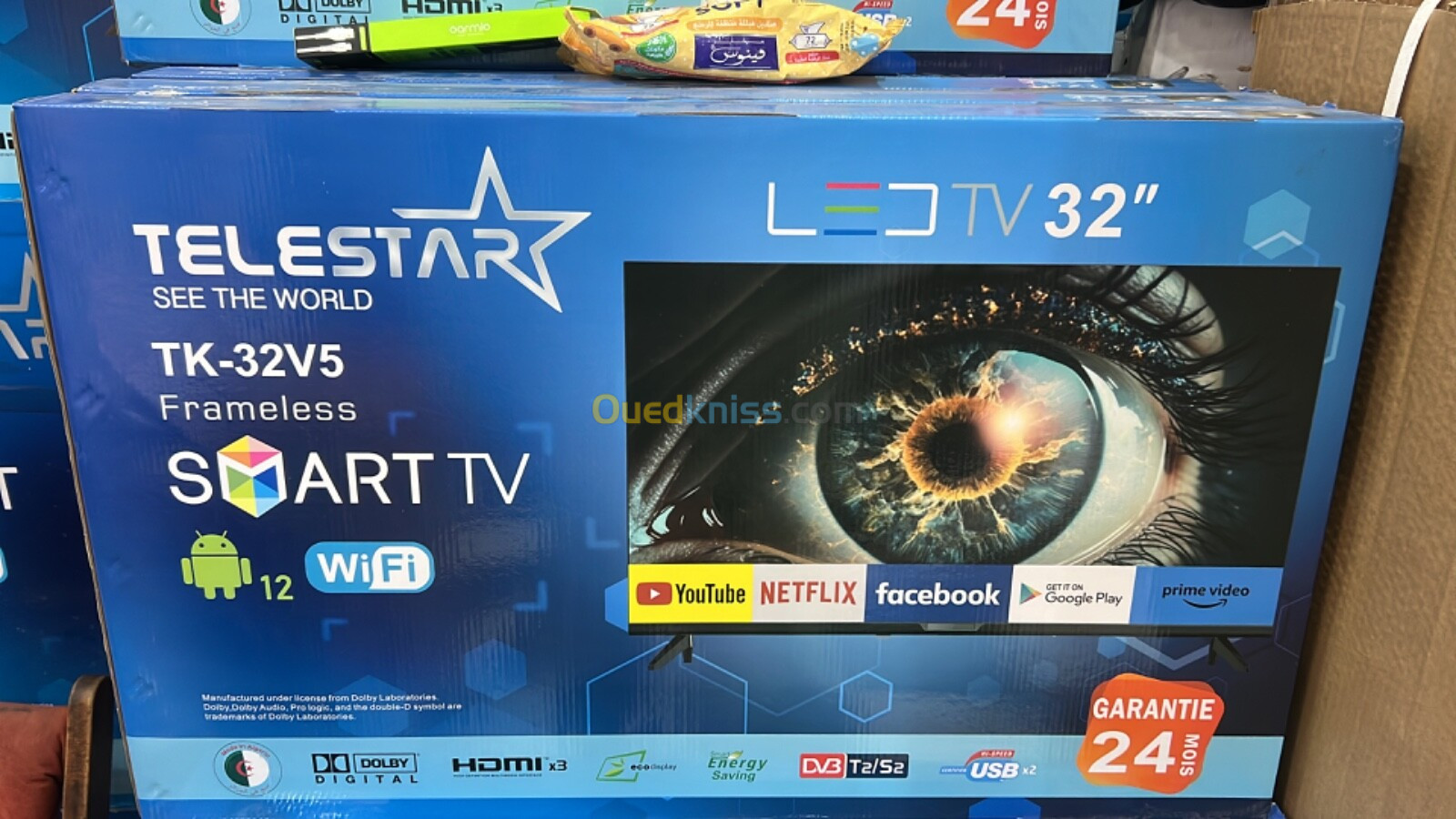 Telestar 32 pouces Smart android 12 + démo intégré 21500 da