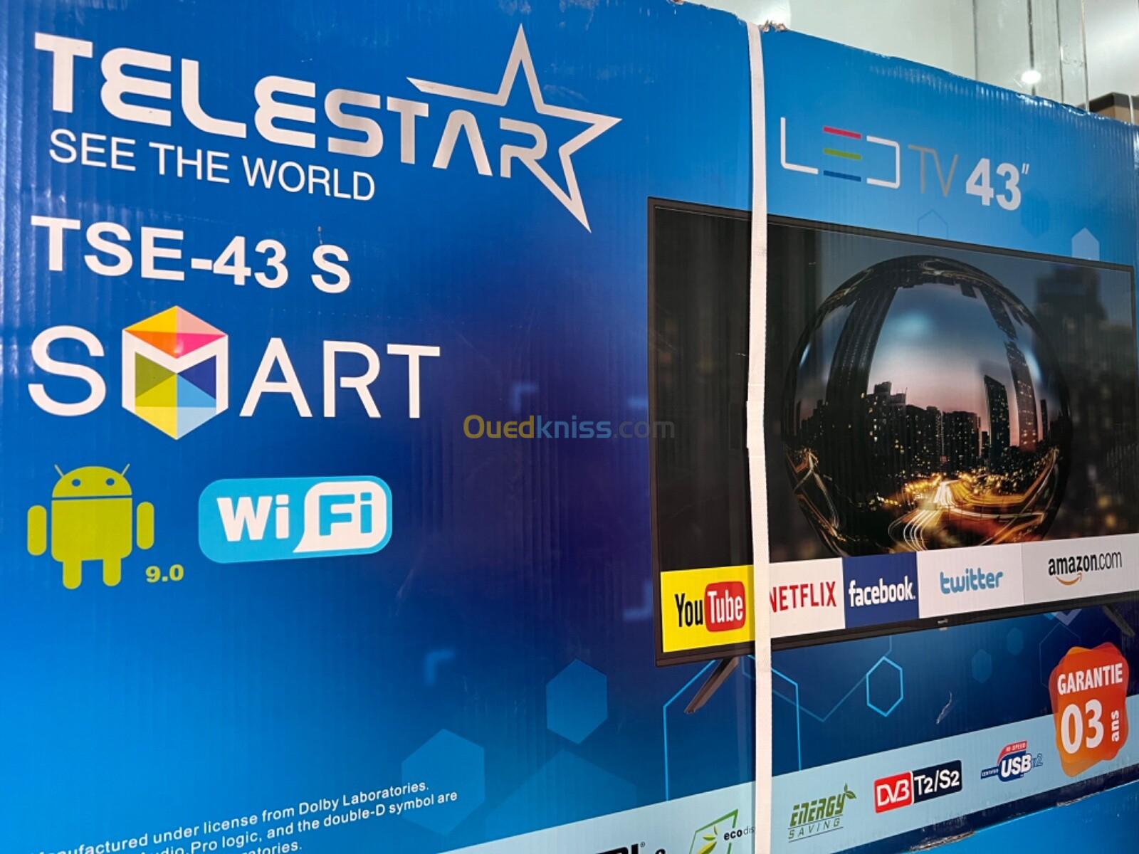 Telestar 43 pouces Smart android + démo intégré 34500 da