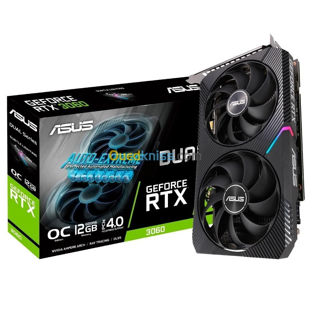 CARTE GRAPHIQUE ASUS DUAL RTX 3060 OC 12GB