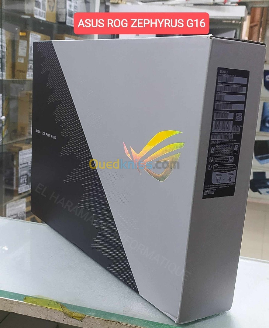 ASUS ROG Zephyrus G16/CORE i7 12700H /RAM 32 GB /SSD  512TB /RTX 4050/ECRAN 16"165HZ