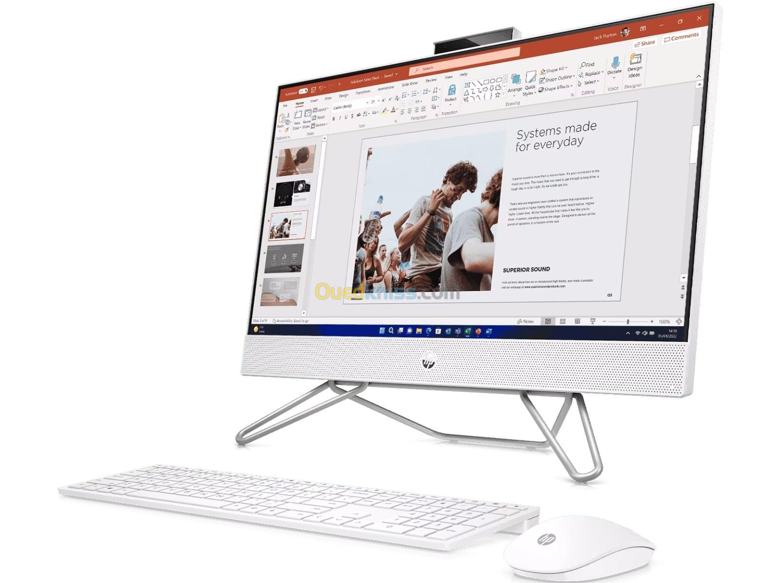 HP All-in-One 240 g9- Core- i5-12 GENE)/ECRAN 23.8" FHD/RAM 8 GB /SSD 256 GB **vendu**