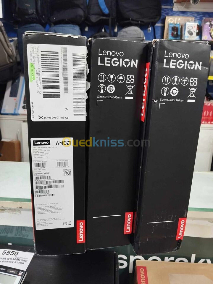 LEGION PRO 7 16IRX8HX Ryzen 9 7945Hs (CORE i9-13th ) /RTX 4080 /RAM 32 GB /SSD 2TB /16" - 2K 240Hz