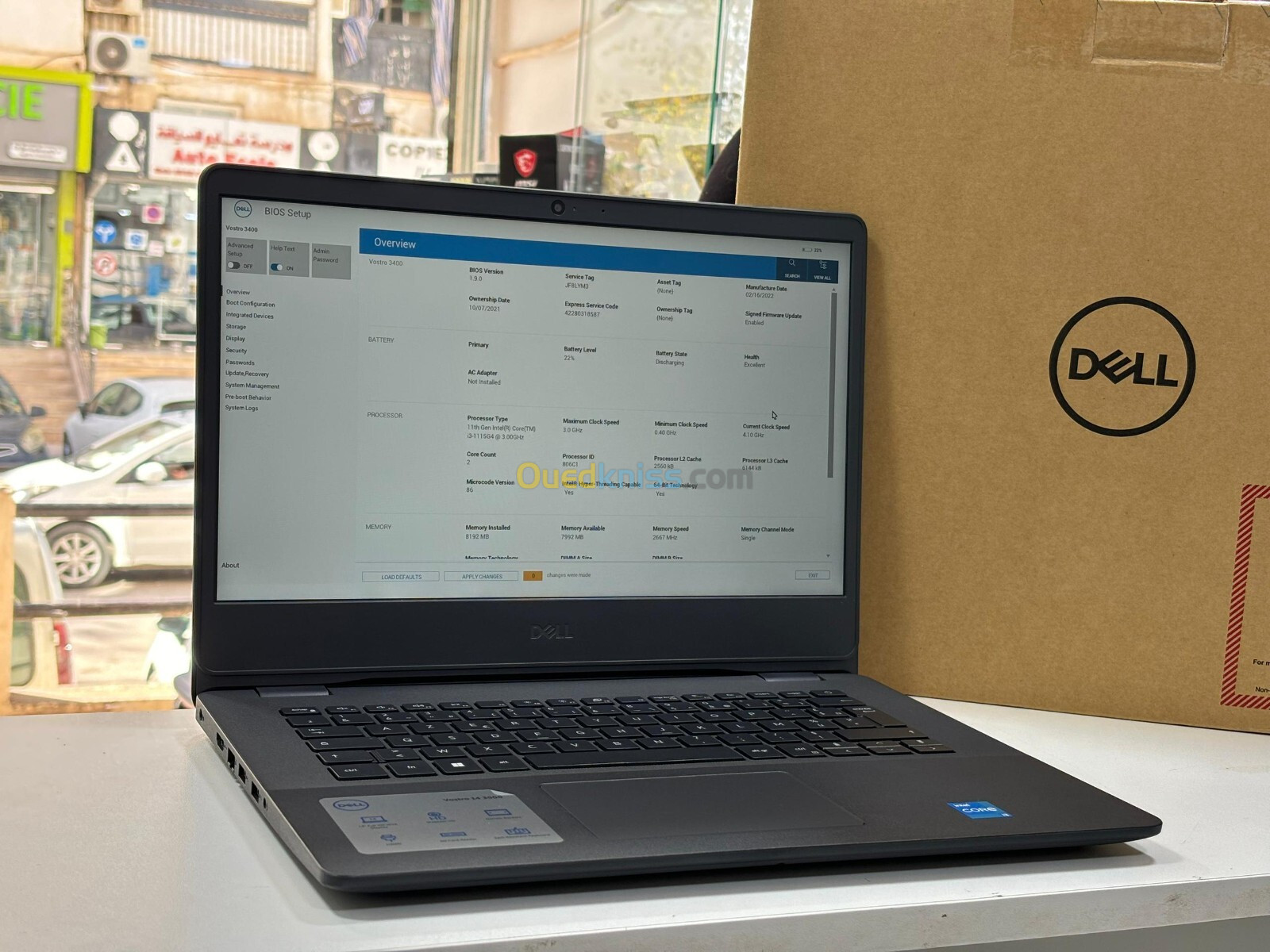 DELL VOSTRO 3400 I3 1145G4 8GB 256GB SSD neuf sous emballage jamais utilisé 