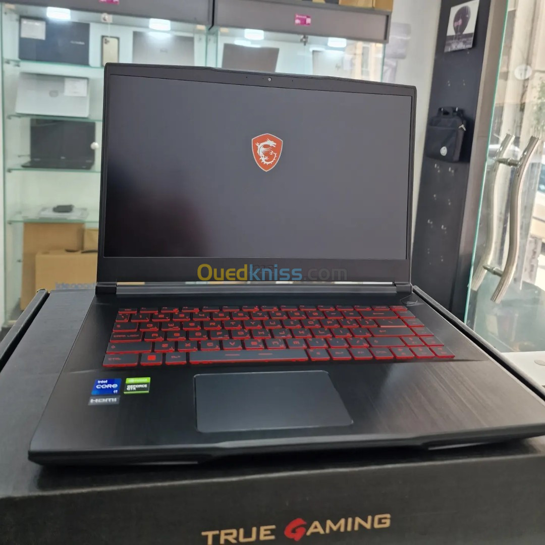 MSI GF63 I7-11800H 8GB 512GB SSD GTX 1650 NEUF SOUS EMBALLAGE 