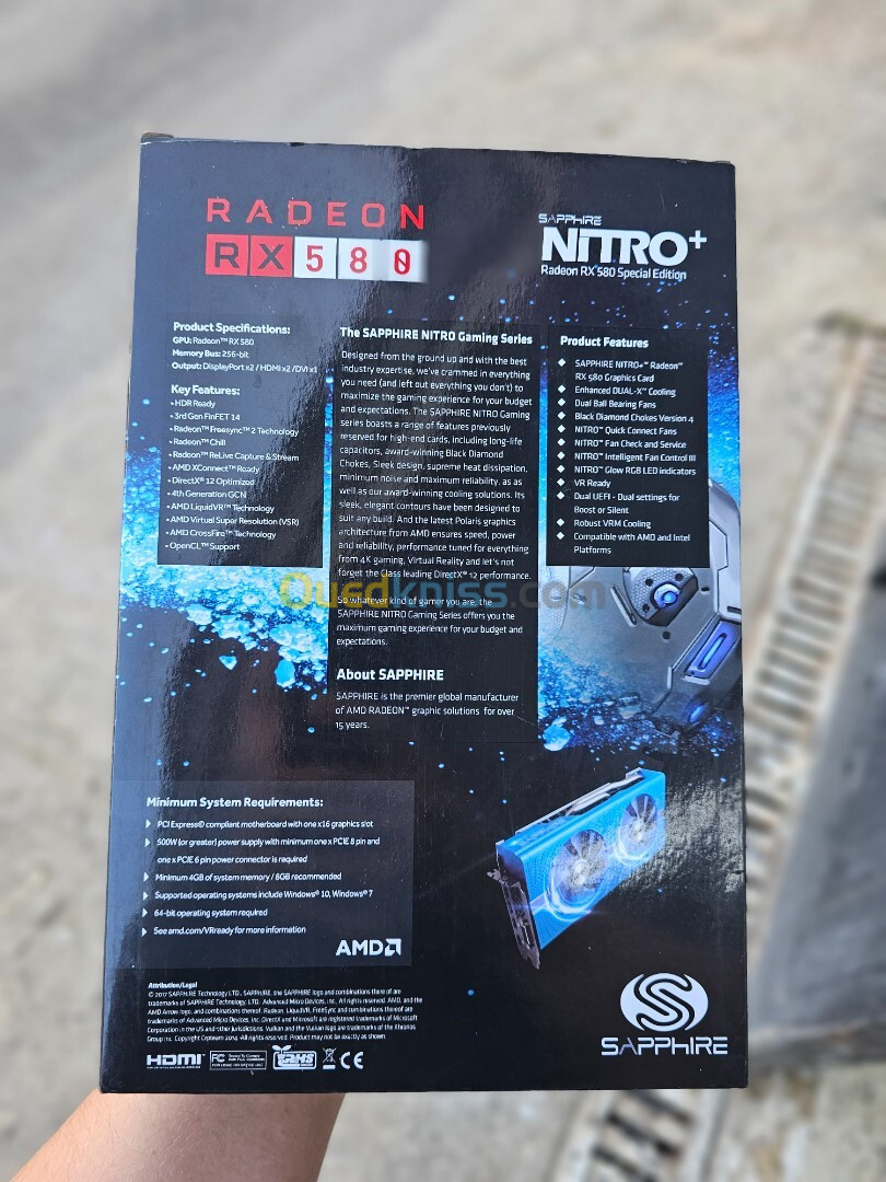 AMD Rx580 8gb saphire nitro+