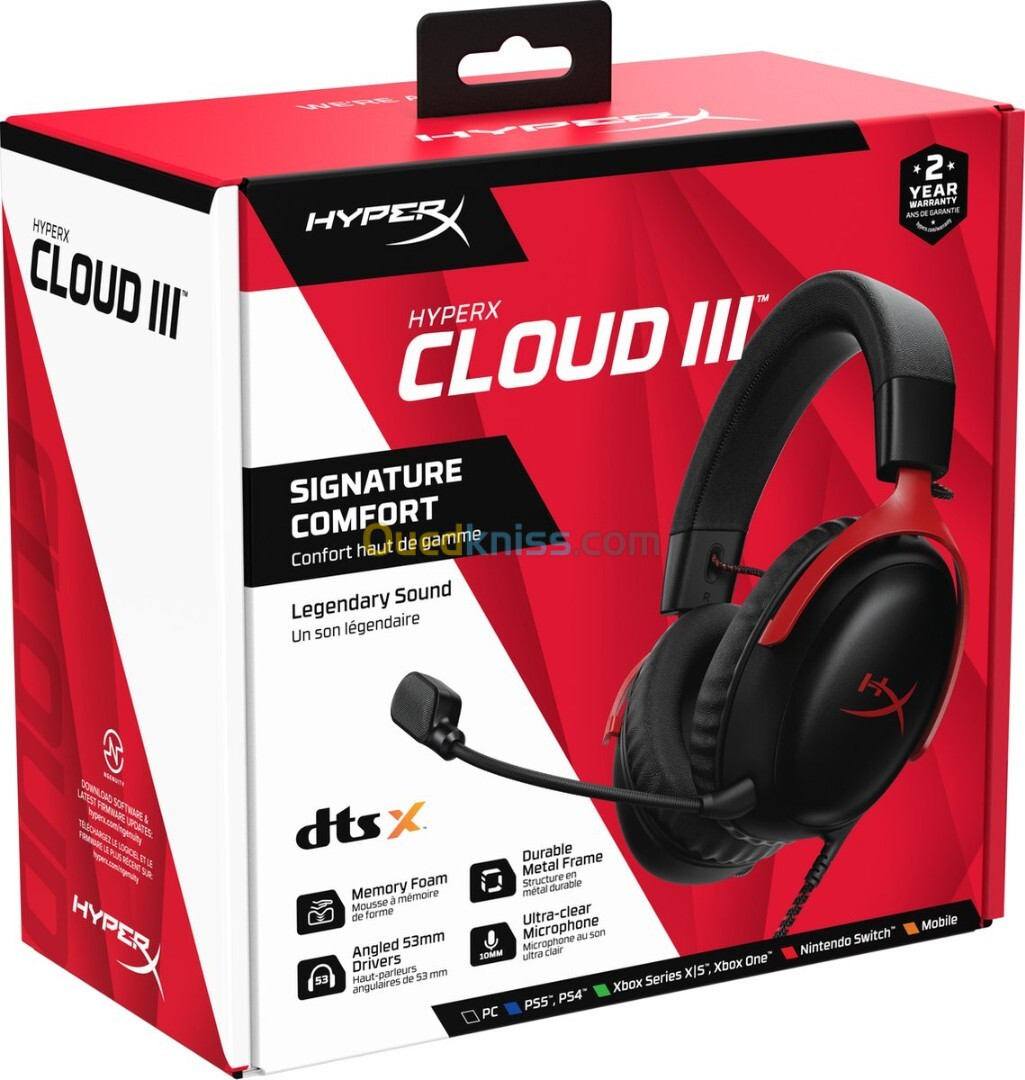 Casque gaming HyperX Cloud 3 