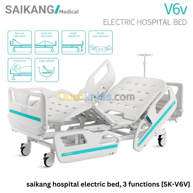 LIT HOSPITALIER ÉLECTRIQUE 3 POSITIONS