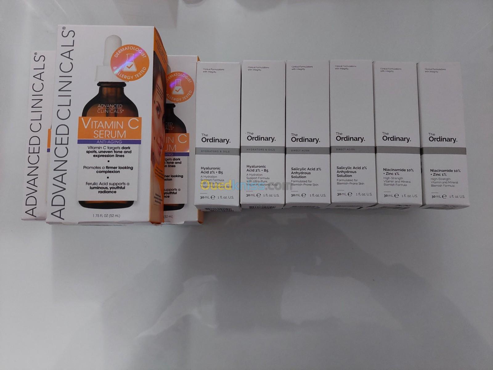 PACK EN GROS SERUM VISAGE ORDINARY & ADVANCED CLINICALS