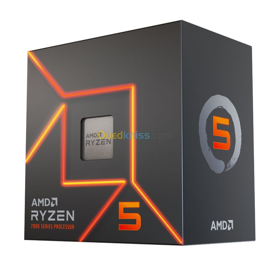 PROCESSEUR AMD RYZEN 5 7600 - SOCKET AM5 - 6-CORE - 12-THREADS - 2200 MHZ - 5.1GHZ - BOX