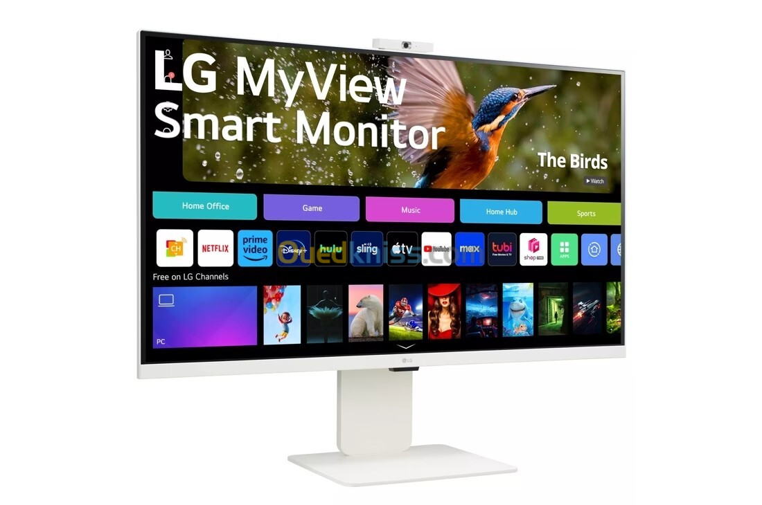 ECRAN LG 32SR85U - SMART MONITOR - 32" 4K - IPS - WEBOS - BLUETOOTH - WI-FI - WEBCAM - TÉLÉCOMMANDE 