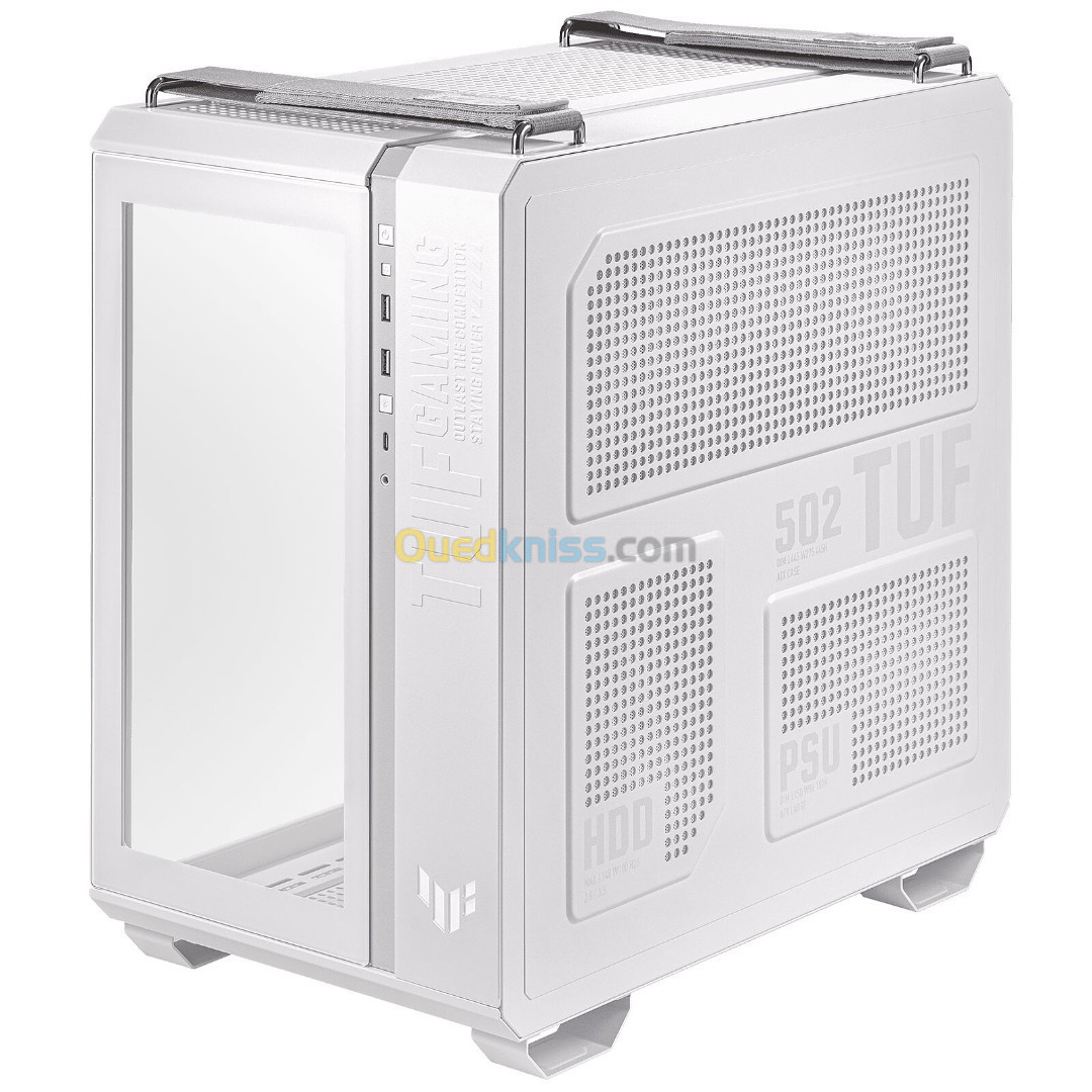 ASUS TUF GAMING GT502 - BOITIER GAMING  - MOYEN TOUR -  MICRO ATX - ATX/EPS -  BLANC