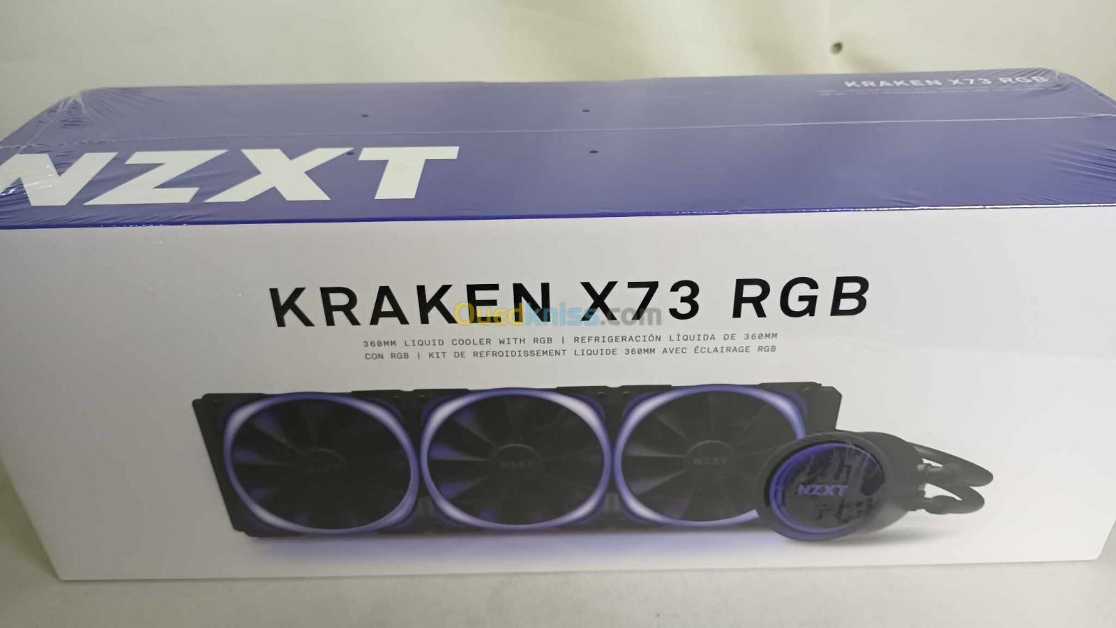 NZXT Kraken X73 Kit de Watercooling tout-en-un 360mm pour processeur avec rétroéclairage RGB