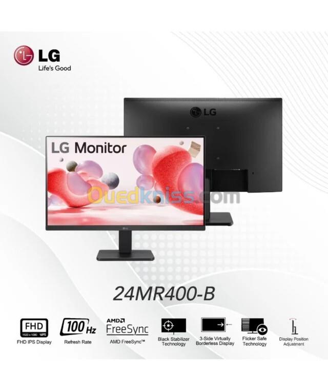 ECRAN LG 24MR400 - 24" FHD - 100 HZ - DALLE IPS - 5MS GTG - BORDLESS - AMD FreeSync - VGA - HDMI 