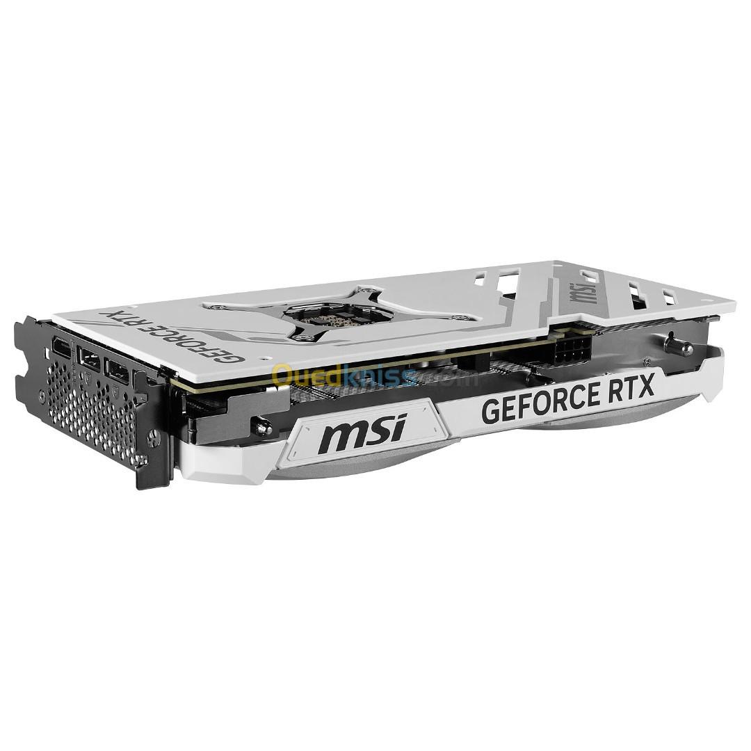 MSI GeForce RTX 4070 VENTUS 2X WHITE 12G OC - GDDR6X - 21000 MHz - 4K UHD - WHITE EDITION 