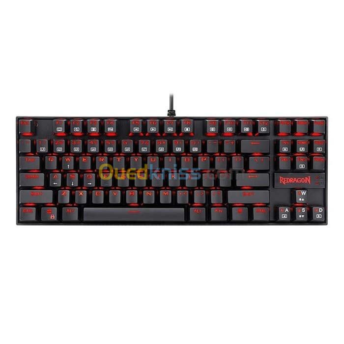 REDRAGON K552-BB-2 - COMBO 4en1 - CLAVIER + SOURIS + CASQUE + TAPAIS - RVB - 3200 DPI - BLACK