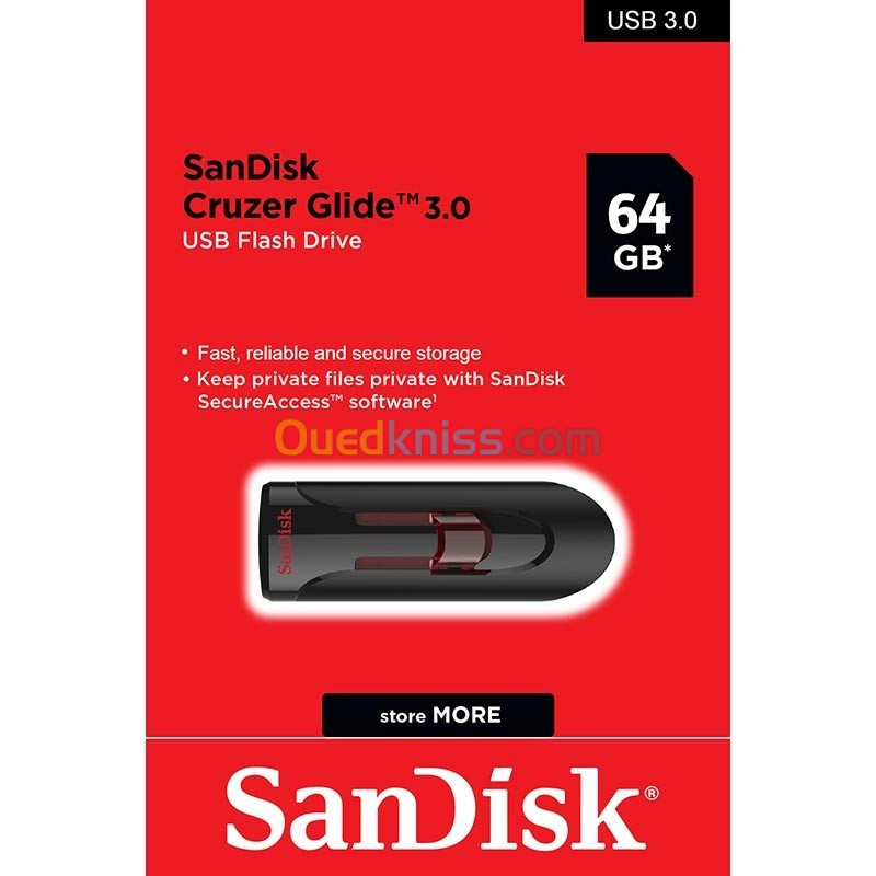 SanDisk Cruzer Glide 64GB 3.0 USB Flash Drive