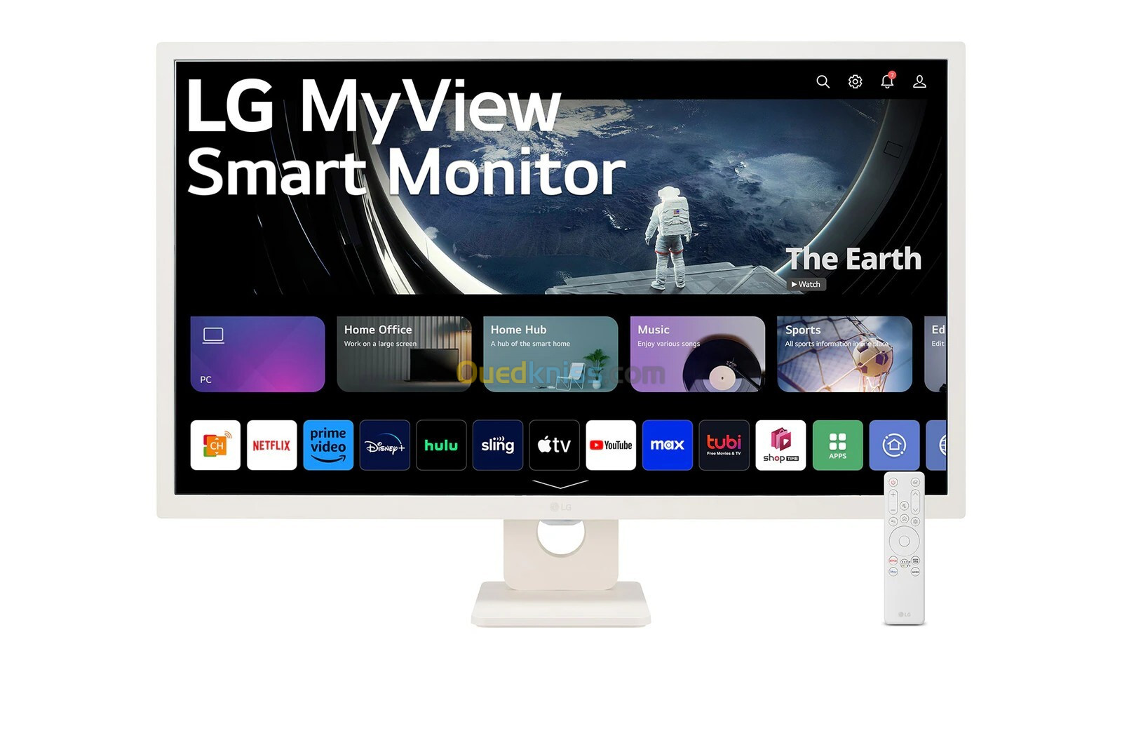 ECRAN LG 32SR50F - SMART MONITOR - 31.5" FHD - AIRPLAY 2 - 8MS - SRGB - BLUETOOTH - TÉLÉCOMMANDE 