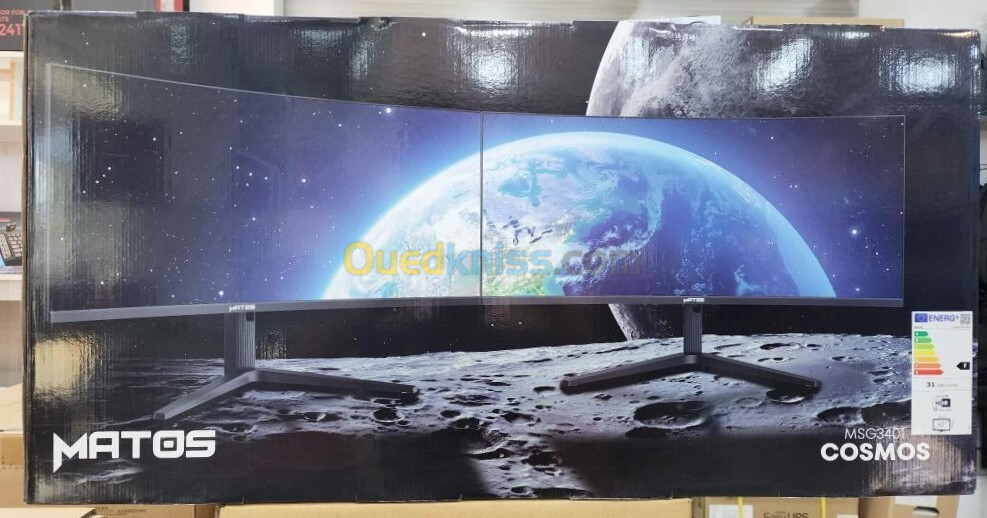 ECRAN MATOS MSG 3401 COSMOS - 34" WQHD - 180HZ - DALL VA - 1MS - NVIDIA G-Sync - FreeSync - CURVED