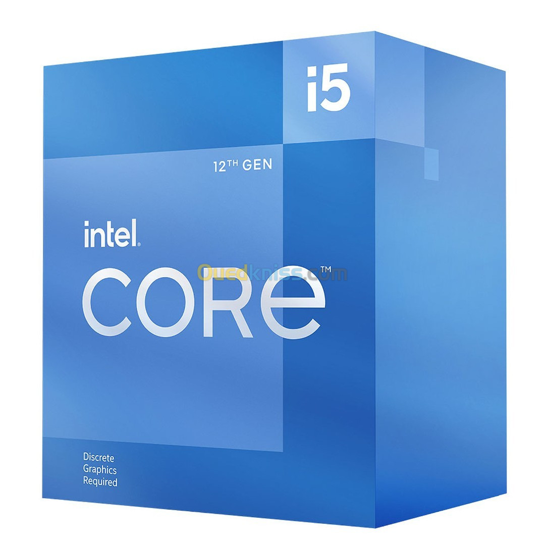 Processeur INTEL CORE i5 12400F - 2.5 GHz - 4.4 GHz - 6 - Core - 12-Threads Socket 1700 - Box -