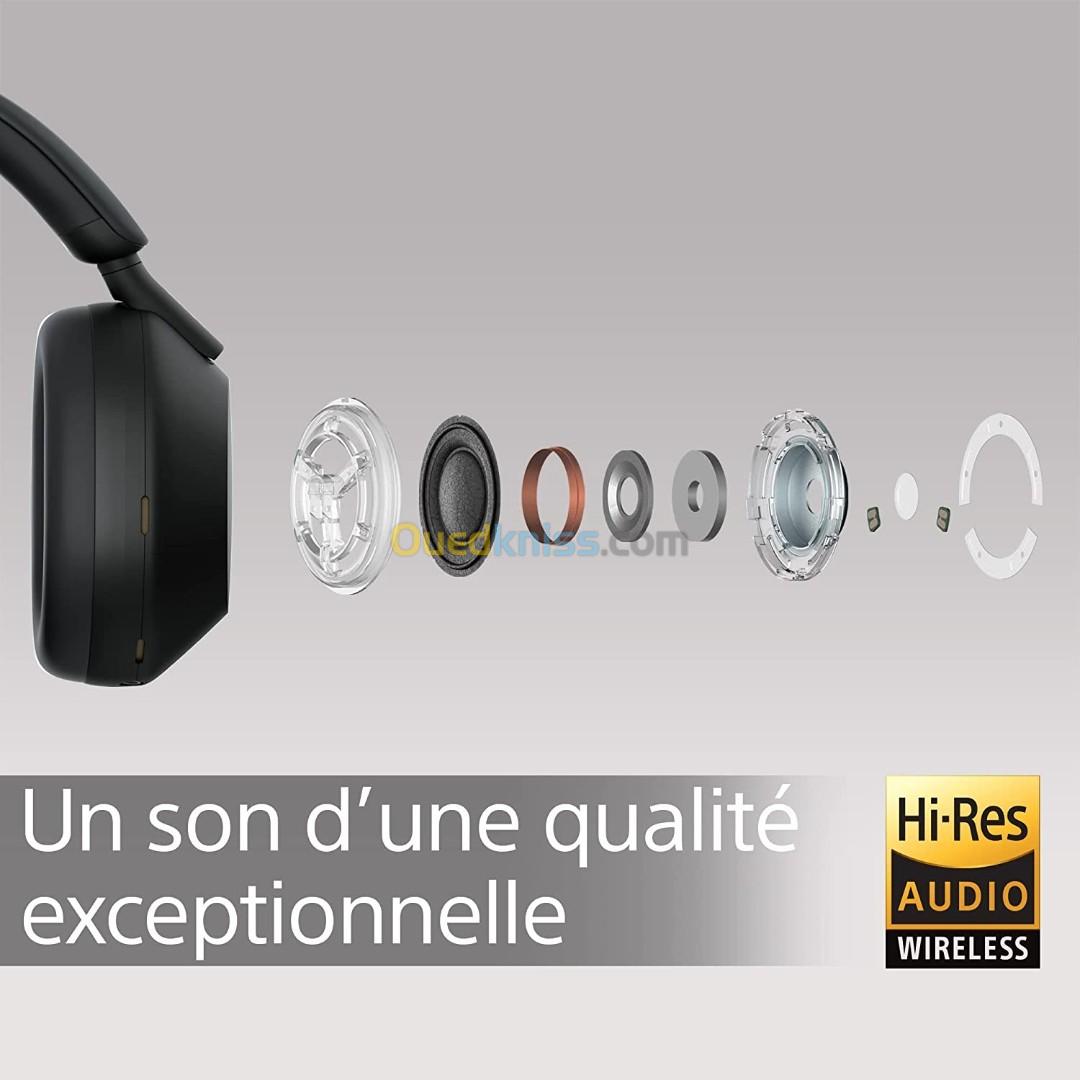 Sony WH-1000XM5 Casque Sans-Fil - Bluetooth 5.2 - Autonomie 30h - Micro Intégré - Capteur Tactile