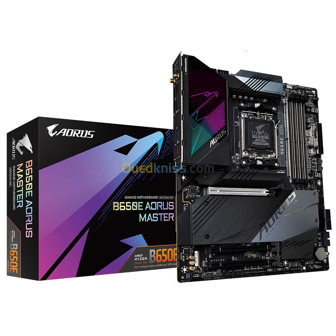 GIGABYTE B650E AORUS MASTER - SOCKET AM5 - PCIe 5.0 M.2 - 4xDDR5  - Wi-Fi 6E - Bluetooth 5.2 - LAN -