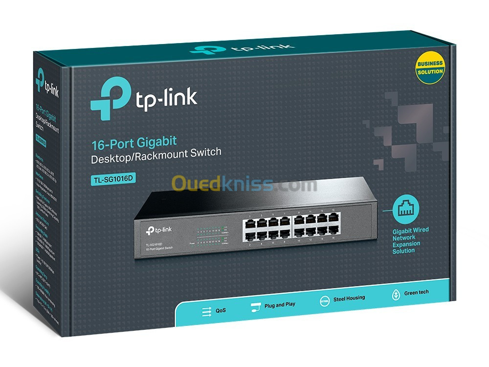 TP-LINK TL-SG1016D - Switch 16 ports 1000 Mbps - Gigabit 