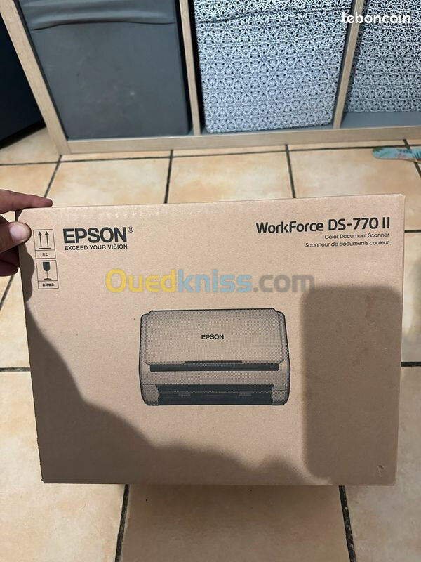 EPSON WORKFORCE DS-770II - SCANNER À DÉFILEMENT - RECTO-VERSO - 45 PPM - 100 PAGES - AUTO - USB 3.0