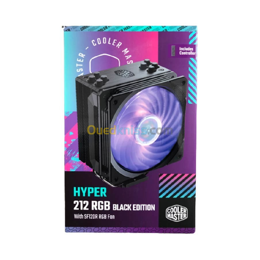 Cooler Master Hyper 212 RGB Black Edition Refroidisseur De Processeur LGA1700 Avec Contrôleur