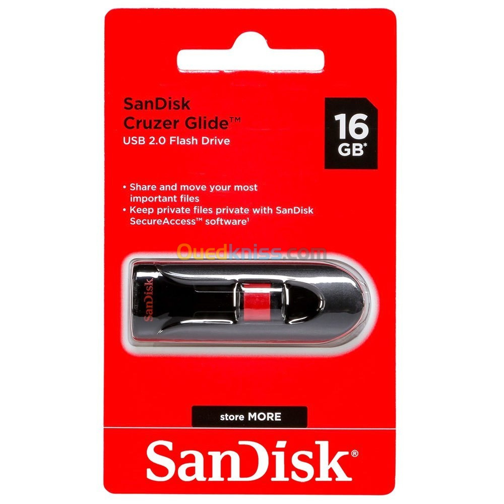 Sandisk 16Go Cruzer Glide Flash Drive Clé USB 3.0