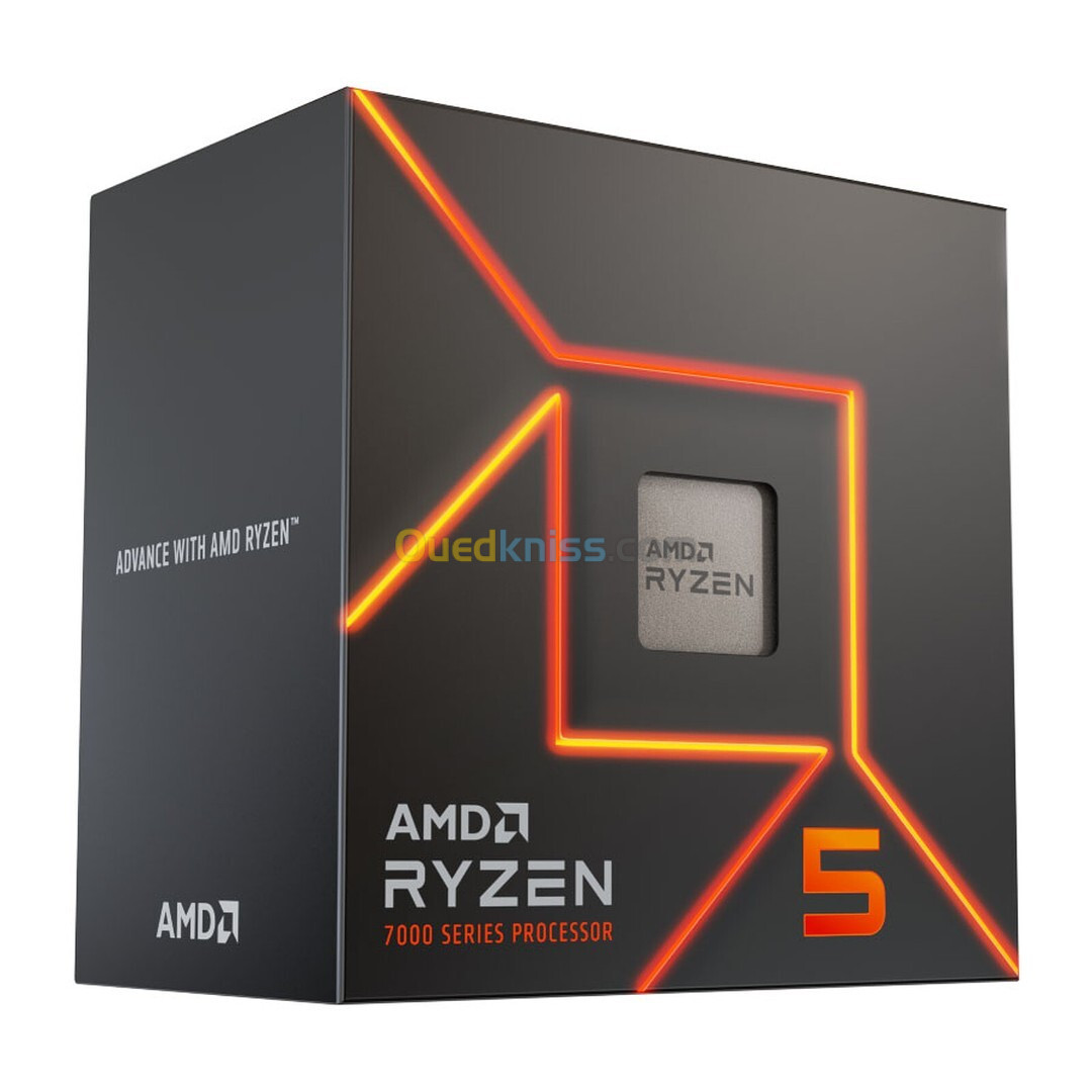 PROCESSEUR AMD RYZEN 5 7600 - SOCKET AM5 - 6-CORE - 12-THREADS - 2200 MHZ - 5.1GHZ - BOX