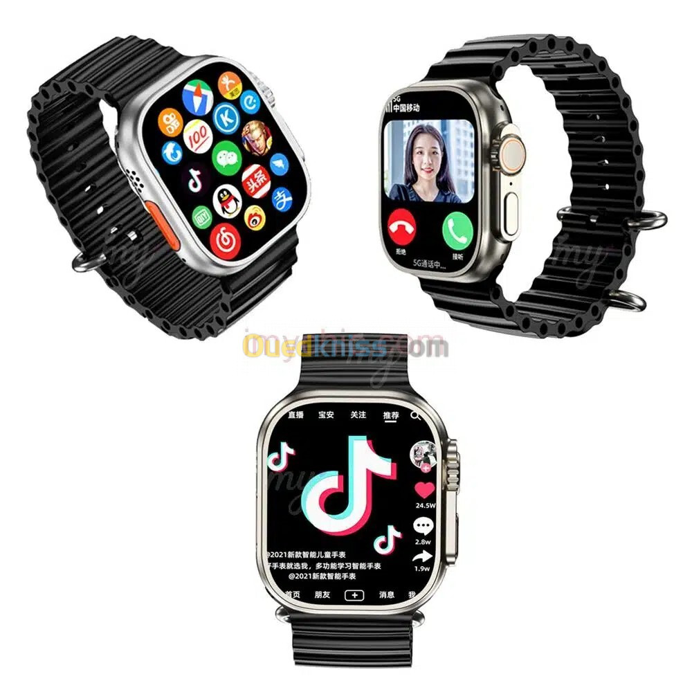 SMARTWATCH MODIO 4G ULTRA MAX + 4GB - 64GB - 2.2" FHD - WI-FI - BLUETOOTH - ÉTANCHE-  680 MAH 