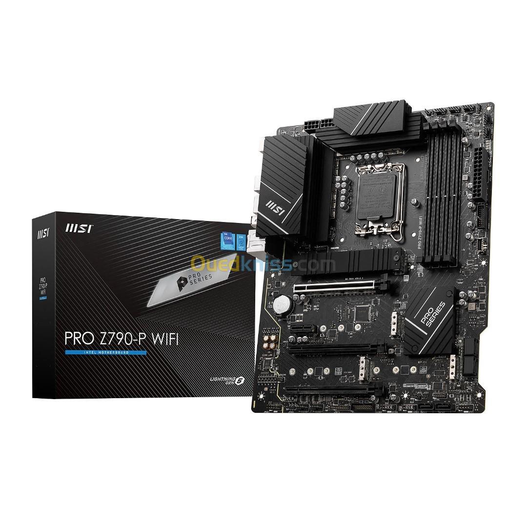 CARTE MÈRE MSI PRO Z790-P WIFI ATX- Socket INTEL Z790 LGA1700- 4 x DDR5 - 4 x M.2 PCIe 4.0- Wi-Fi 6E