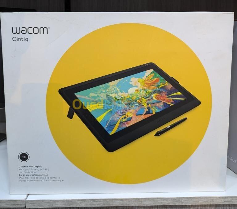 WACOM CINTIQ 16 - TABLETTE GRAPHIQUE UDTK166K0B - 16" FHD - 60 Hz - STYLETPRO 2 - 8192 LPI - NOIR