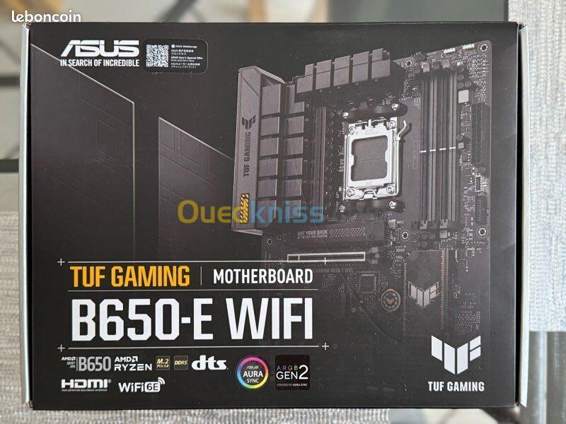 ASUS TUF GAMING B650-E WIFI - Socket AMD - 4xDDR5 - M.2 PCIe 5.0 - USB 3.0 - Wi-Fi 6E -Bluetooth 5.3